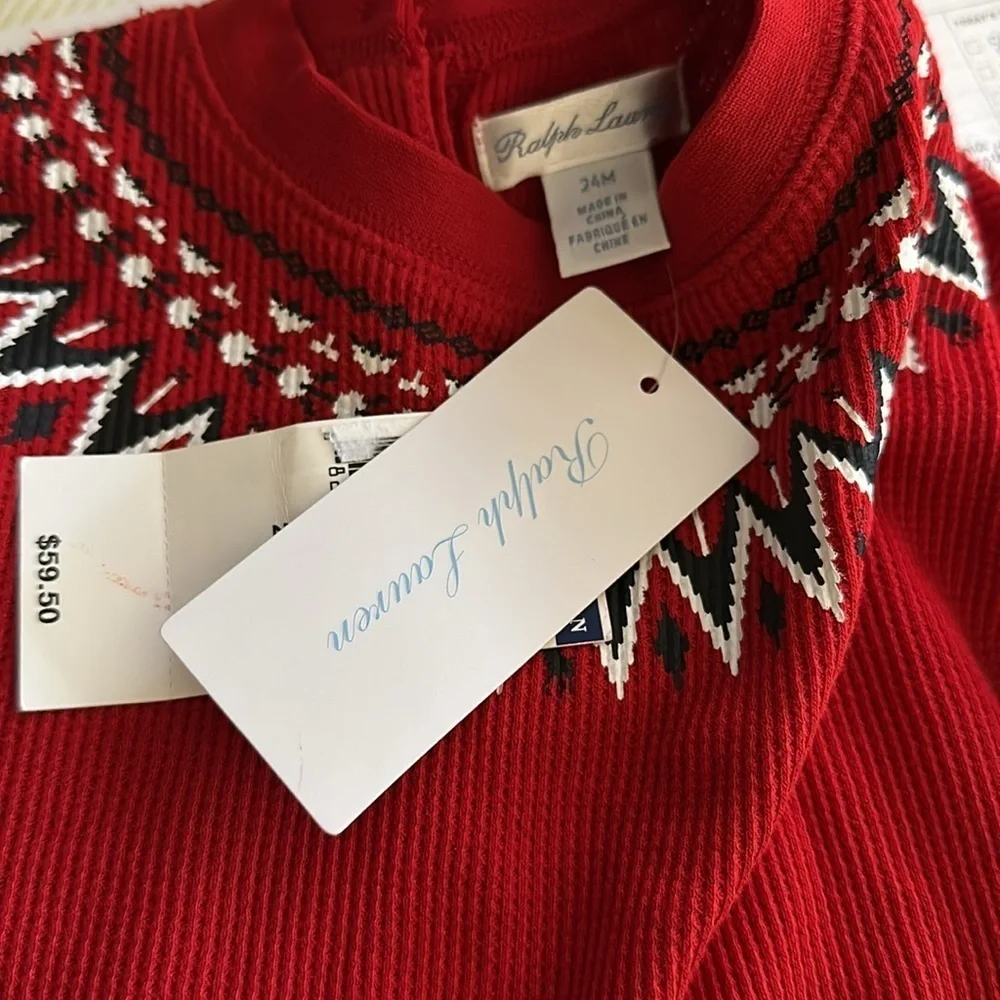 Ralph Lauren toddler girl Top size 24 month. NWT